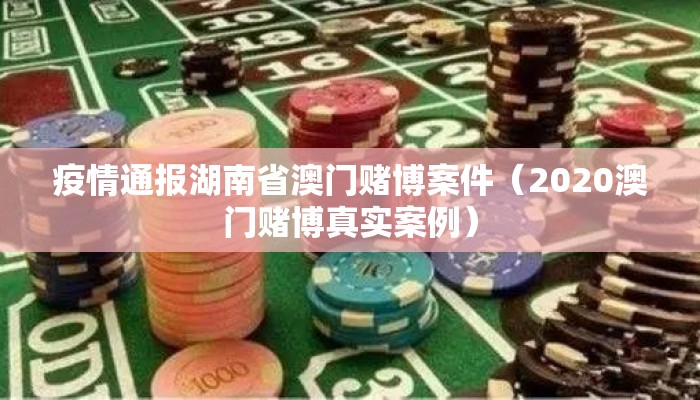 疫情通报湖南省澳门赌博案件（2020澳门赌博真实案例）