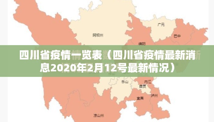 四川省疫情一览表（四川省疫情最新消息2020年2月12号最新情况）