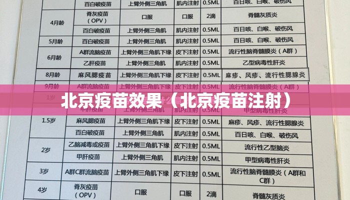 北京疫苗效果（北京疫苗注射）