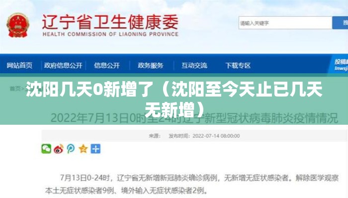 沈阳几天0新增了（沈阳至今天止已几天无新增）
