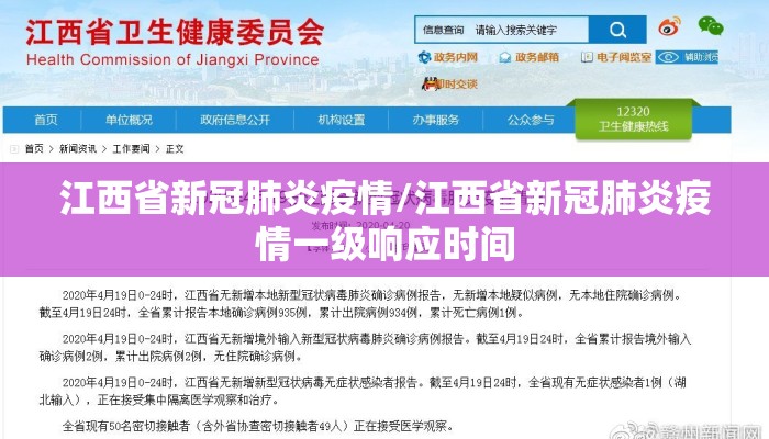 江西省新冠肺炎疫情/江西省新冠肺炎疫情一级响应时间 江西省新冠肺炎疫情/江西省新冠肺炎疫情一级响应时间