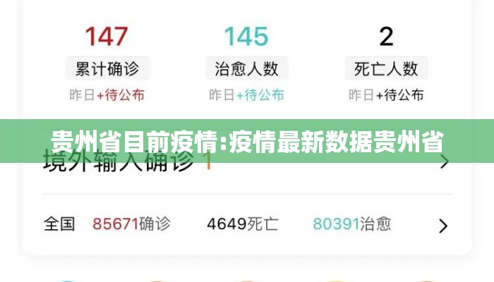 贵州省目前疫情:疫情最新数据贵州省