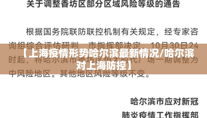 【上海疫情形势哈尔滨最新情况/哈尔滨对上海防控】