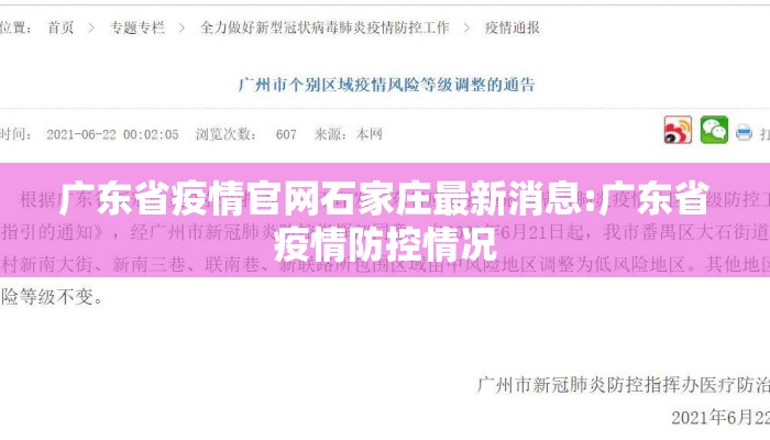 广东省疫情官网石家庄最新消息:广东省疫情防控情况