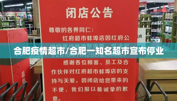 合肥疫情超市/合肥一知名超市宣布停业