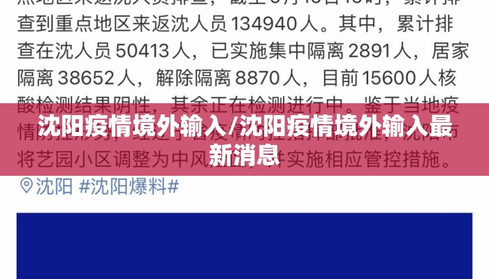 沈阳疫情境外输入/沈阳疫情境外输入最新消息
