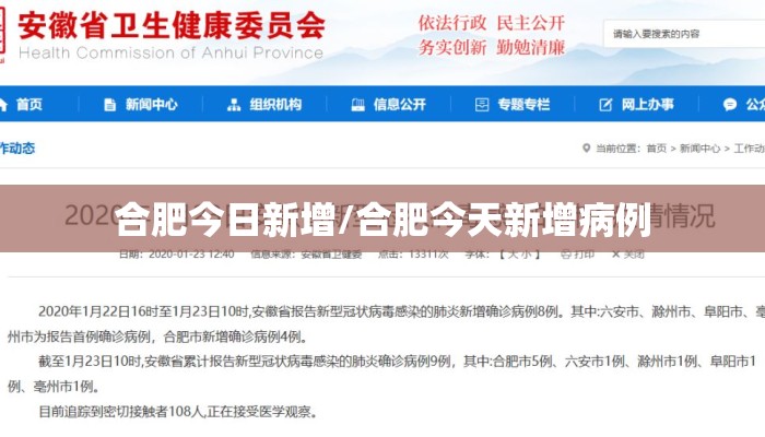 合肥今日新增/合肥今天新增病例