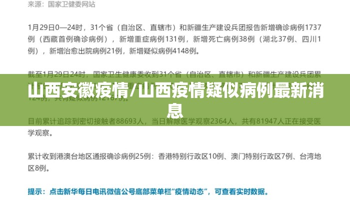 山西安徽疫情/山西疫情疑似病例最新消息