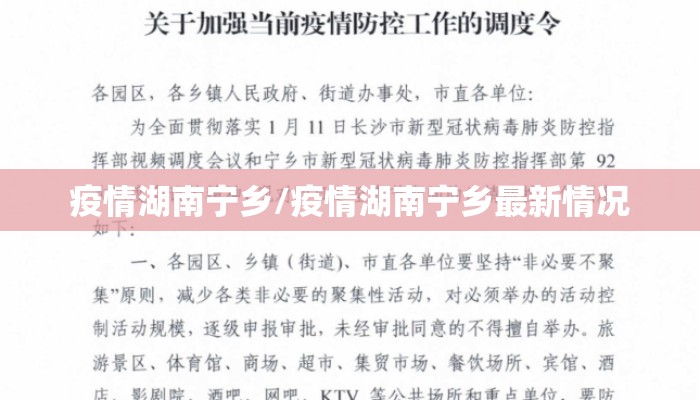 疫情湖南宁乡/疫情湖南宁乡最新情况