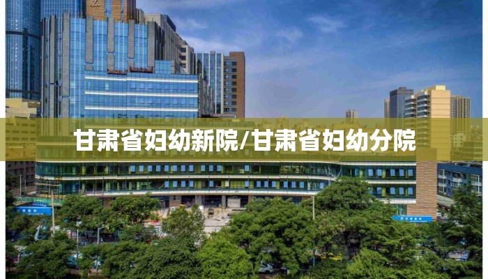 甘肃省妇幼新院/甘肃省妇幼分院