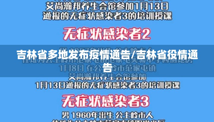 吉林省多地发布疫情通告/吉林省役情通告