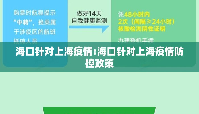 海口针对上海疫情:海口针对上海疫情防控政策