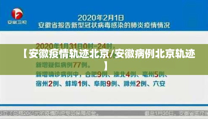 【安徽疫情轨迹北京/安徽病例北京轨迹】