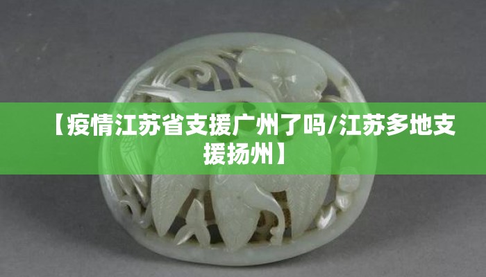【疫情江苏省支援广州了吗/江苏多地支援扬州】