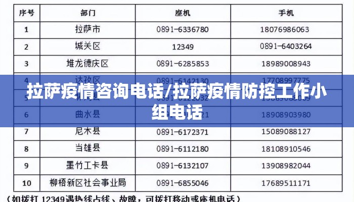 拉萨疫情咨询电话/拉萨疫情防控工作小组电话