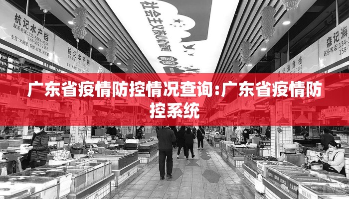 广东省疫情防控情况查询:广东省疫情防控系统