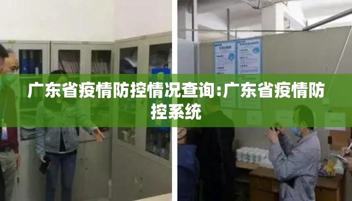 广东省疫情防控情况查询:广东省疫情防控系统