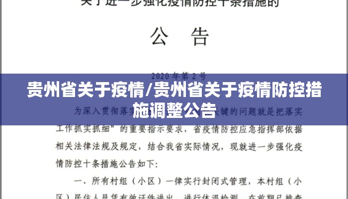 贵州省关于疫情/贵州省关于疫情防控措施调整公告