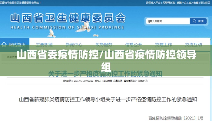 山西省委疫情防控/山西省疫情防控领导组