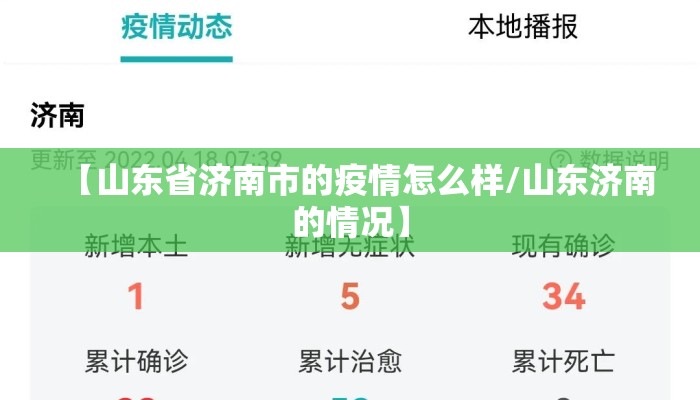 【山东省济南市的疫情怎么样/山东济南的情况】