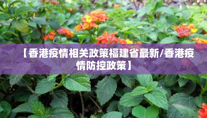 【香港疫情相关政策福建省最新/香港疫情防控政策】