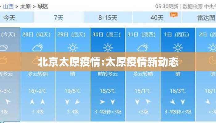 北京太原疫情:太原疫情新动态