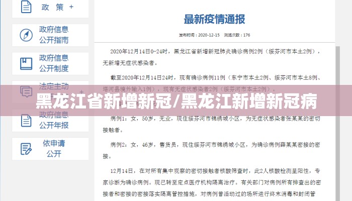 黑龙江省新增新冠/黑龙江新增新冠病