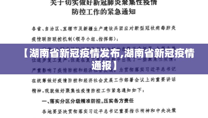 【湖南省新冠疫情发布,湖南省新冠疫情通报】