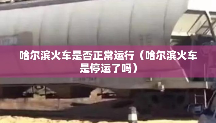 哈尔滨火车是否正常运行（哈尔滨火车是停运了吗）