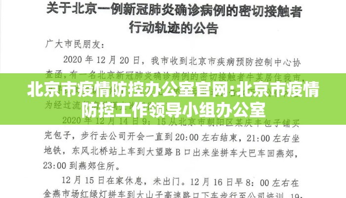 北京市疫情防控办公室官网:北京市疫情防控工作领导小组办公室 北京市疫情防控办公室官网:北京市疫情防控工作领导小组办公室