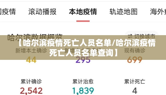 【哈尔滨疫情死亡人员名单/哈尔滨疫情死亡人员名单查询】
