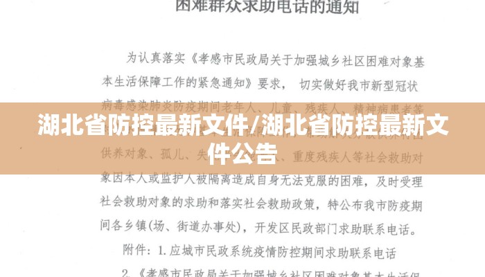 湖北省防控最新文件/湖北省防控最新文件公告