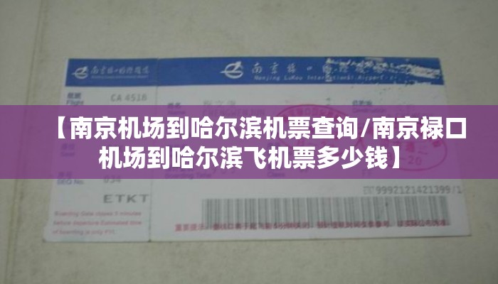 【南京机场到哈尔滨机票查询/南京禄口机场到哈尔滨飞机票多少钱】