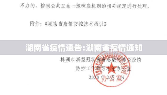 湖南省疫情通告:湖南省疫情通知