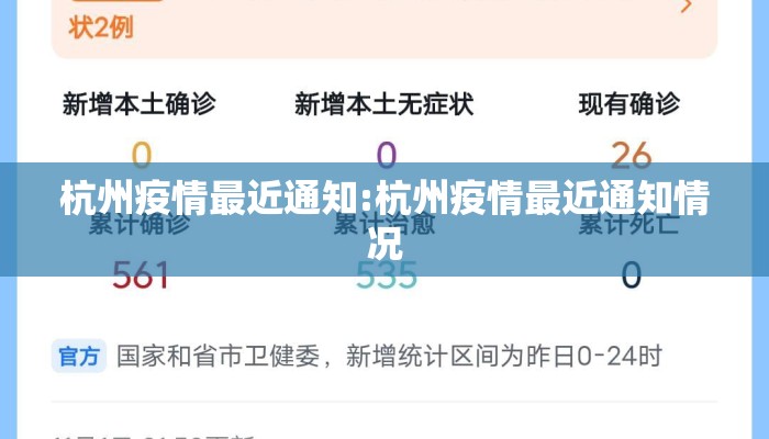 杭州疫情最近通知:杭州疫情最近通知情况