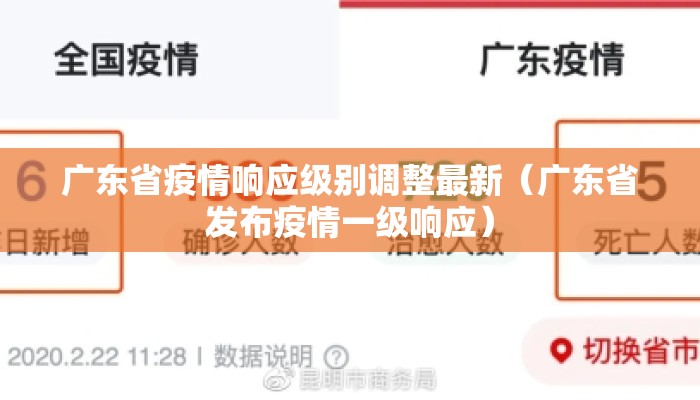 广东省疫情响应级别调整最新（广东省发布疫情一级响应）