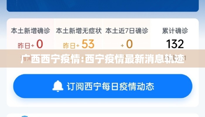 广西西宁疫情:西宁疫情最新消息轨迹