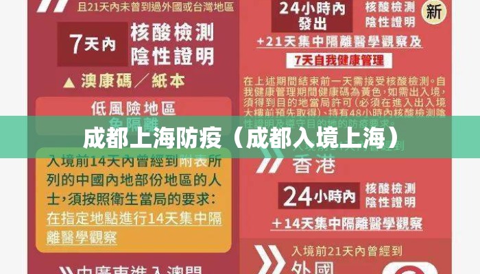 成都上海防疫（成都入境上海）