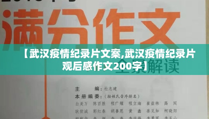 【武汉疫情纪录片文案,武汉疫情纪录片观后感作文200字】