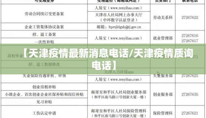 【天津疫情最新消息电话/天津疫情质询电话】