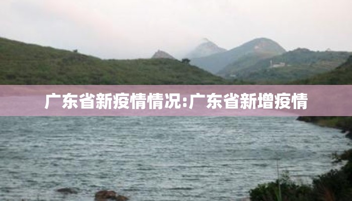 广东省新疫情情况:广东省新增疫情