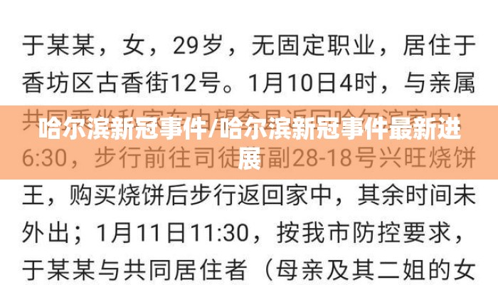 哈尔滨新冠事件/哈尔滨新冠事件最新进展