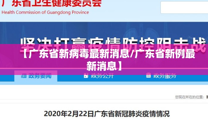 【广东省新病毒最新消息/广东省新例最新消息】
