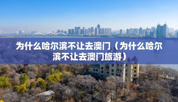 为什么哈尔滨不让去澳门（为什么哈尔滨不让去澳门旅游）