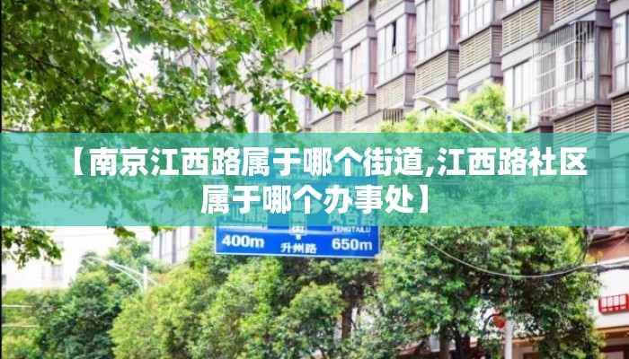 【南京江西路属于哪个街道,江西路社区属于哪个办事处】