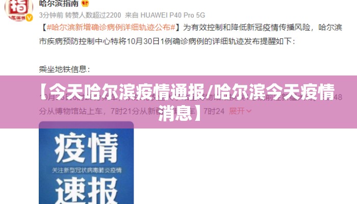 【今天哈尔滨疫情通报/哈尔滨今天疫情消息】