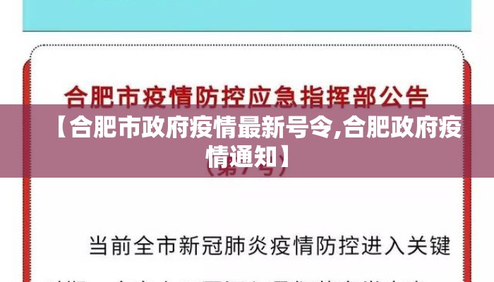 【合肥市政府疫情最新号令,合肥政府疫情通知】