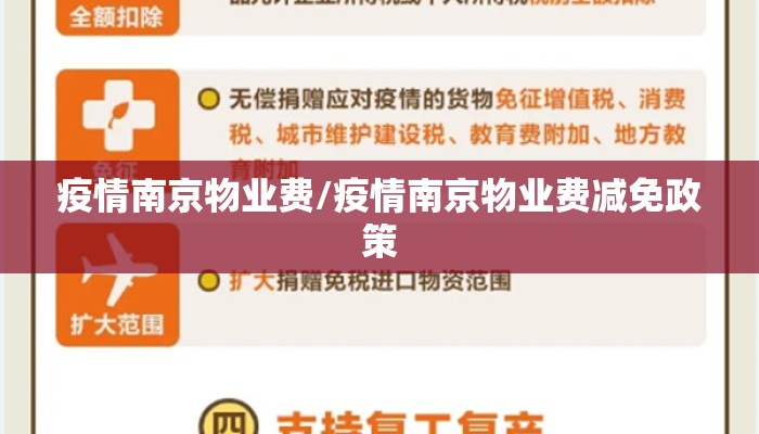 疫情南京物业费/疫情南京物业费减免政策