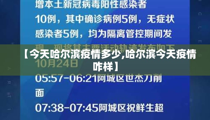 【今天哈尔滨疫情多少,哈尔滨今天疫情咋样】