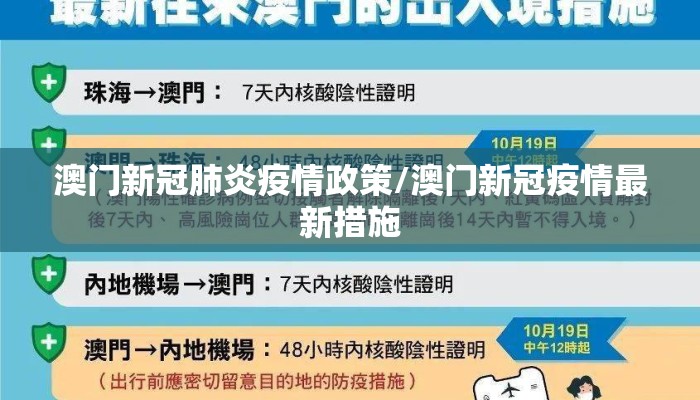 澳门新冠肺炎疫情政策/澳门新冠疫情最新措施
